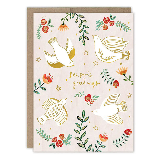 Doves Season's Greetings Holiday Card