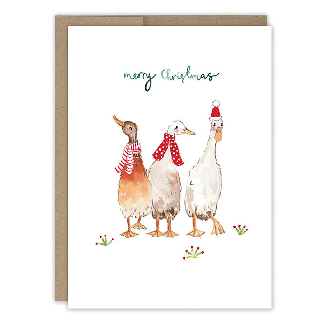 Ducks Merry Christmas Holiday Card