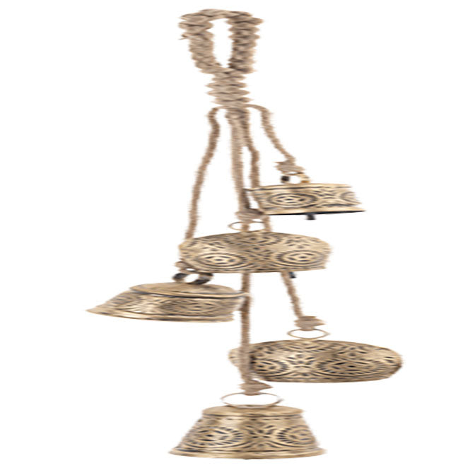 Embossed Gold Bell Cluster