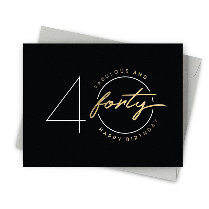 Fabulous 40 Birthday Card