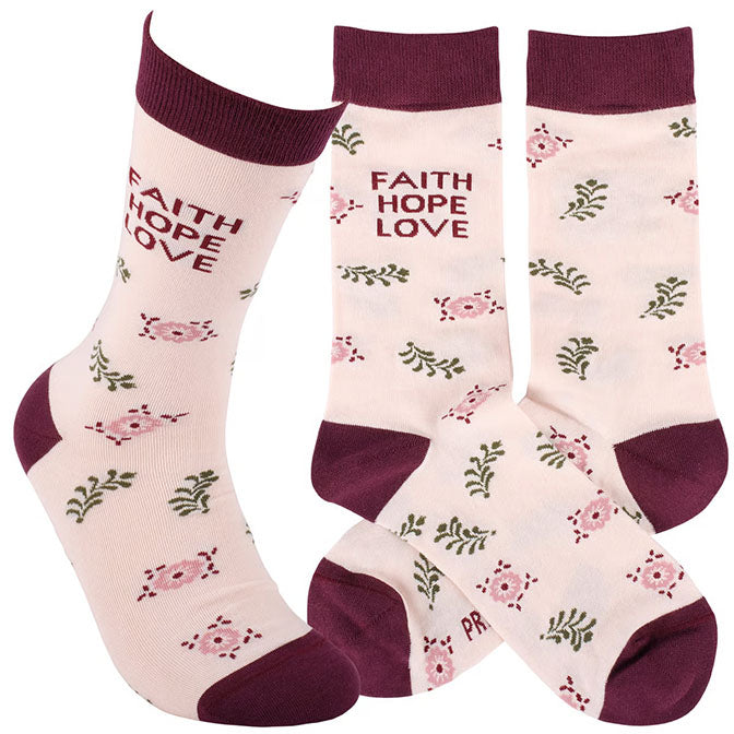 Faith Hope Love Socks