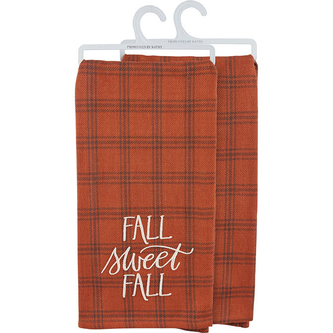 Fall Sweet Fall Plaid Kitchen Towel