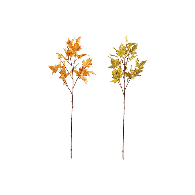 Faux Maple Leaf Branch, 2 Colors