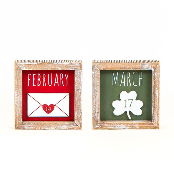 February, March Reversible Wall Hang – Roost Gift & Home Collection