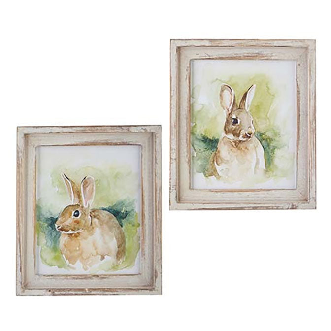 10" Field Bunny Framed Wall Art