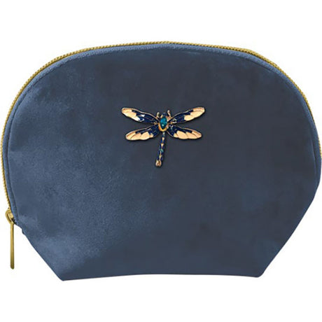 Florette Velvet Brooch Clamshell Bag