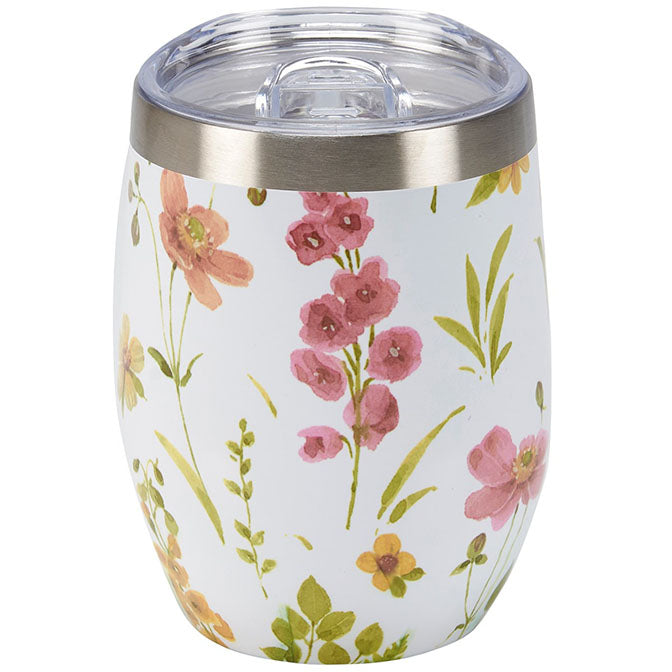 Flower Garden Wine Tumbler
