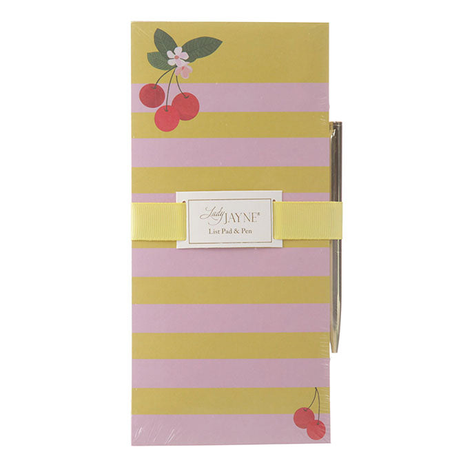 Fruit and Fleur Magnetic List Pads with Pen