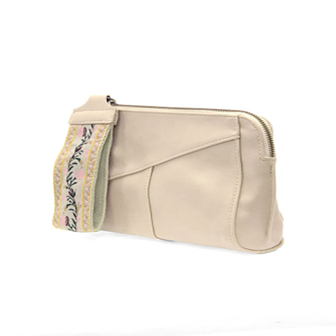 Cotton Gigi Crossbody with Woven Wrist Strap