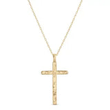 Gilded Cross Pendant Necklace