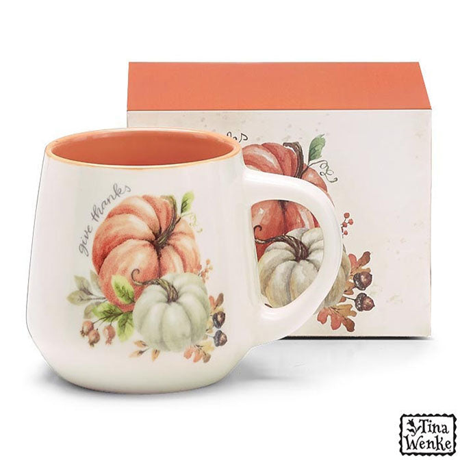 Give Thanks Pumpkin Mug
