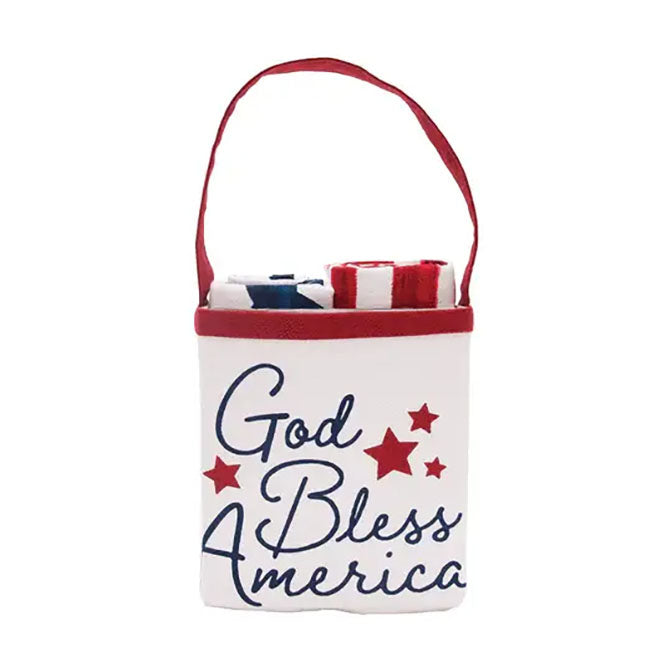 God Bless Stars and Stripes Bag Set