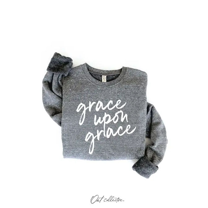 Grace Upon Grace Mineral Graphic Sweatshirt