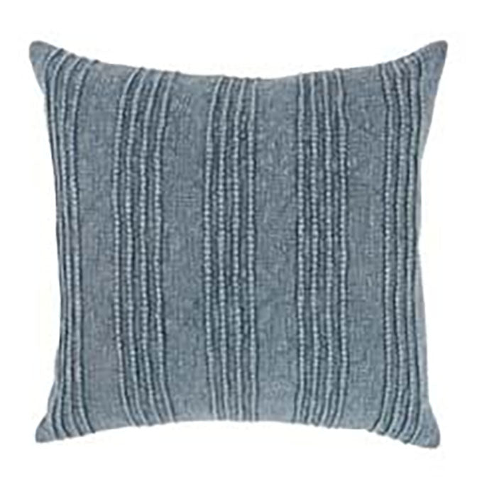 Gratitude Sea Fog Blue 22x22 Pillow