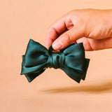 Mini Satin Bow Clip