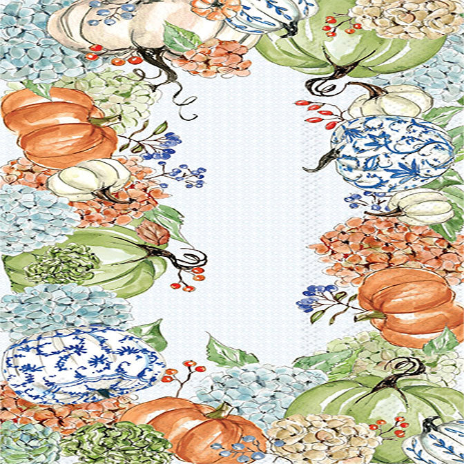 Fall Hydrangea Allover Guest Towel