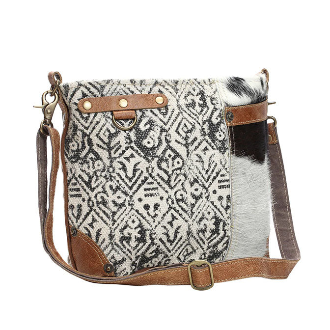 Hairon & Cotton Rug Shoulder Bag