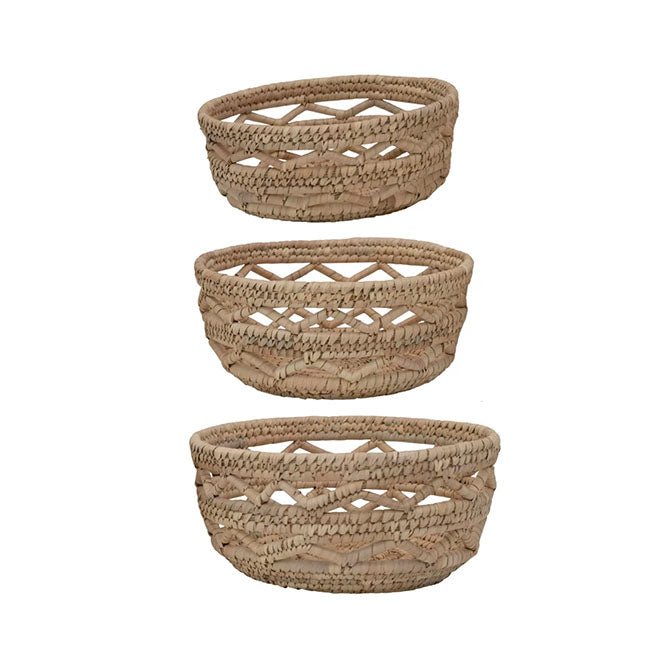 Hand-Woven Grass Baskets