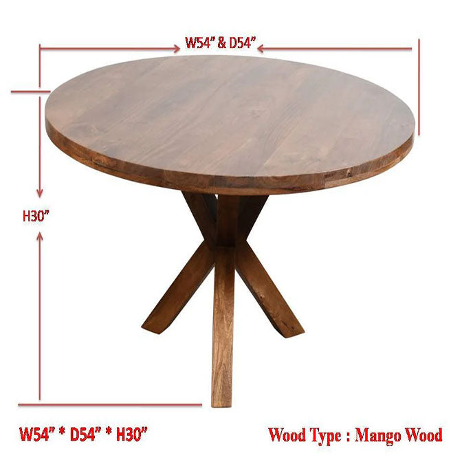 Harrison Round Dining Table 54''