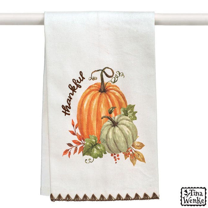 Harvest Memories Pumpkin Tea Towel