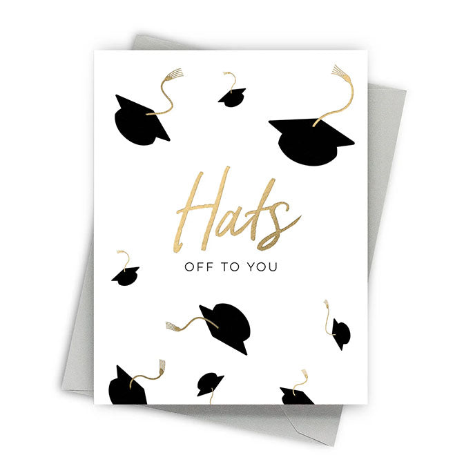 Hat Toss Graduation Card