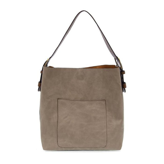 Heathered Grey Hobo with Handle