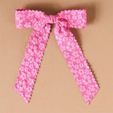 Flower Scallop Hair Bow