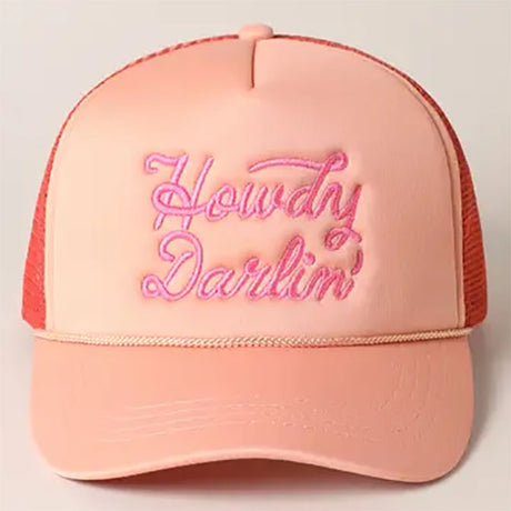 Howdy Darlin' Embroidered Mesh Trucker Hat