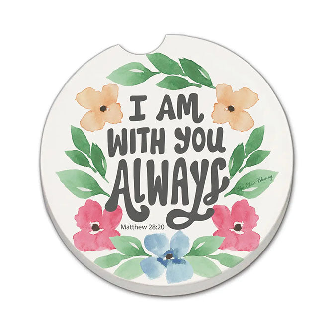 "Always with You" Stone Car Coaster