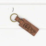 Wood Leather Key Chain