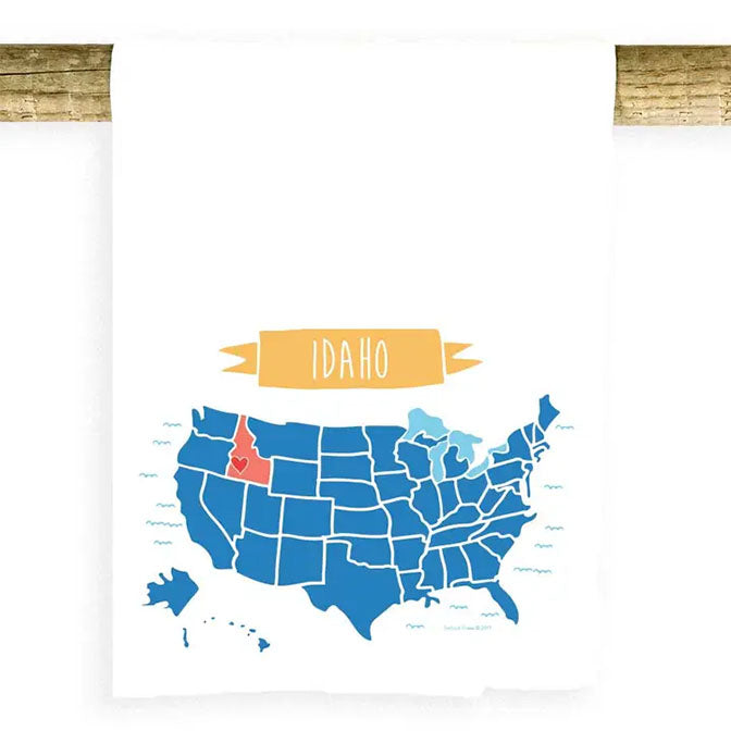 Idaho State Map Towel