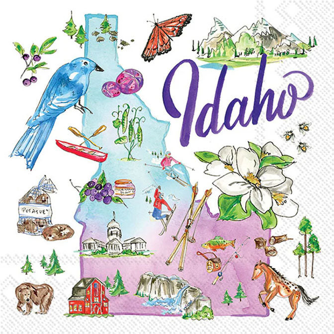 Idaho State Collection Cocktail Napkin