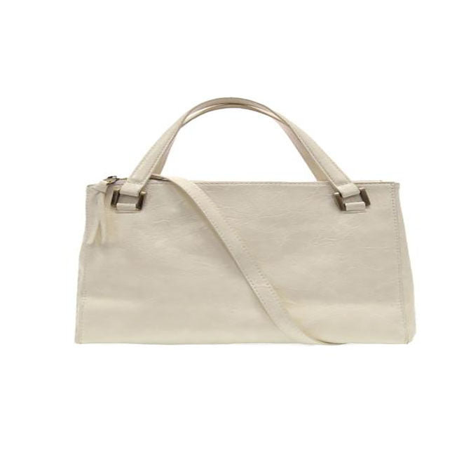 Ivory Shawna Triple Zip Satchel Crossbody