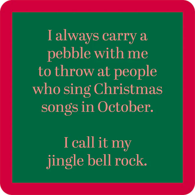 Jingle Bell Rock Christmas Coaster