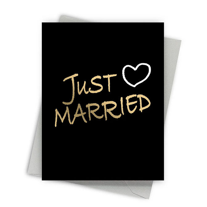 Just Married Wedding Card