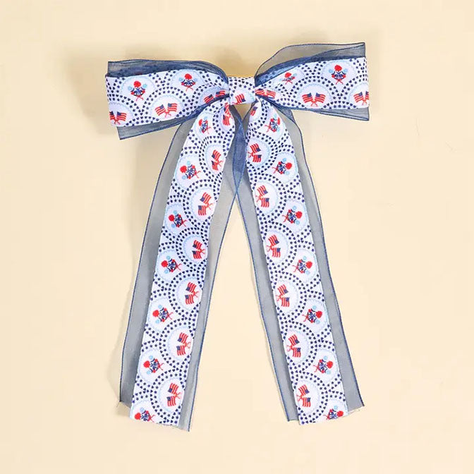 Lovely Layered Hair Bow–All-American Darling