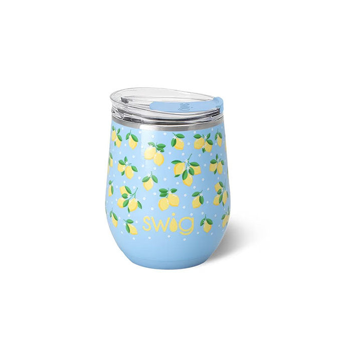 Lemon Meringue stemless Wine Cup 12oz