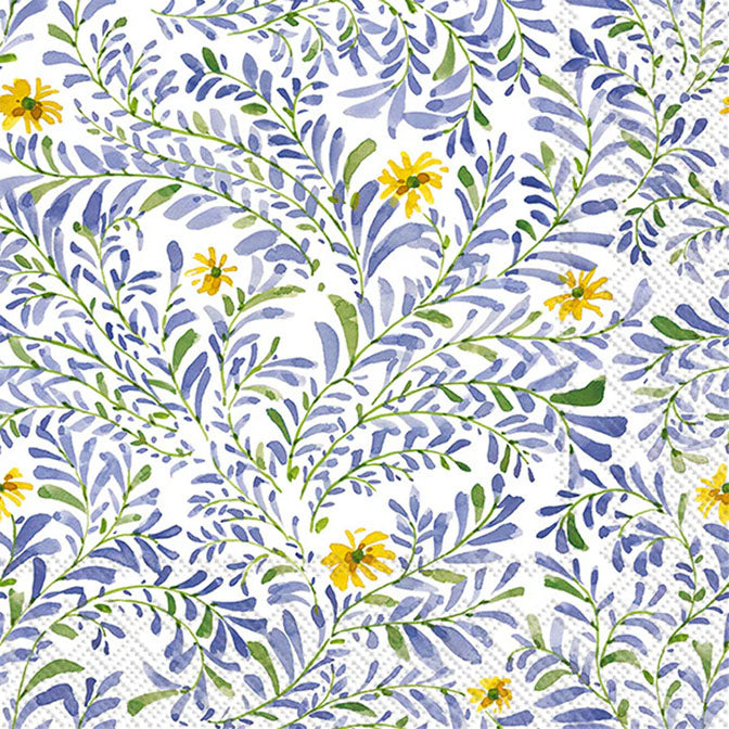 Lovely Branches Cocktail Napkin Blue