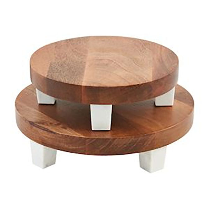 Footed Marble Riser