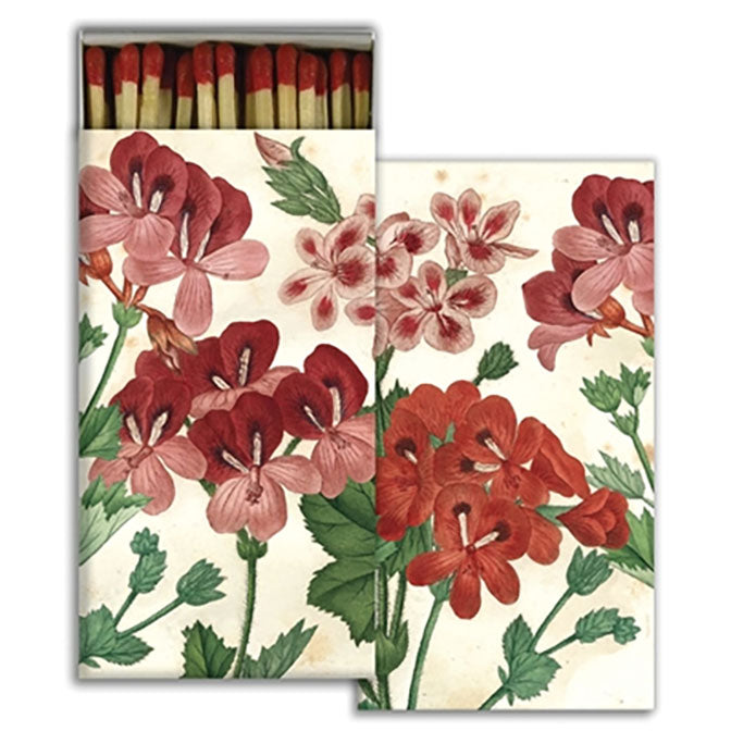 Matches, Geraniums