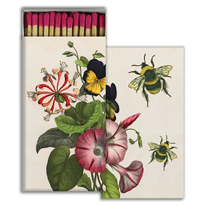 Matches, Bee, Pansy, Honeysuckle, Morning Glory