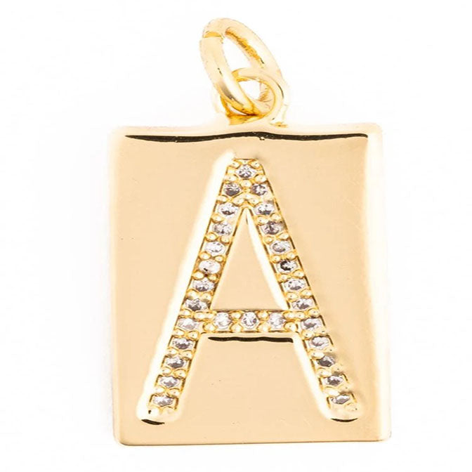 Charm Bar - Medallion Cubic Zirconia "Christine Charms"