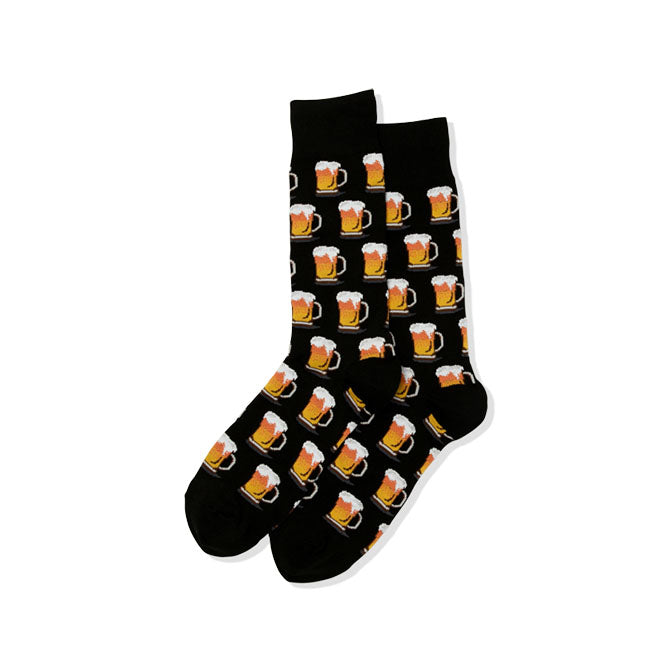 Mens Beer Mug Crew Socks