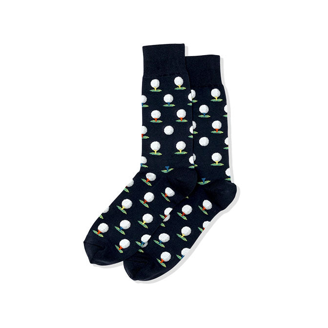 Mens Golf Balls Crew Sock
