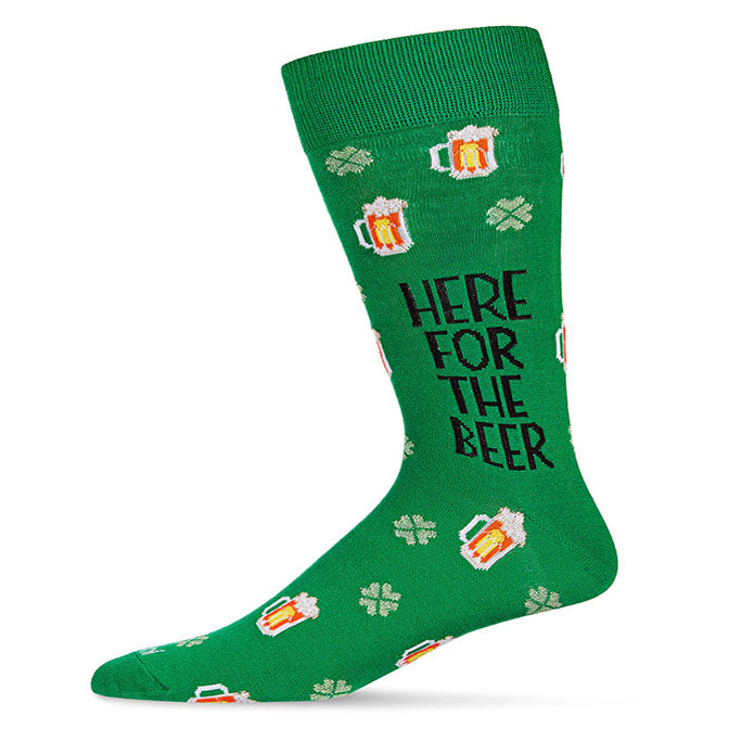 Mens Here for the Beer St. Patrick Day Sock