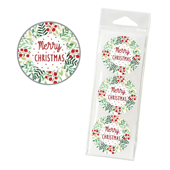 Merry Merry Wreath Envelope Seal