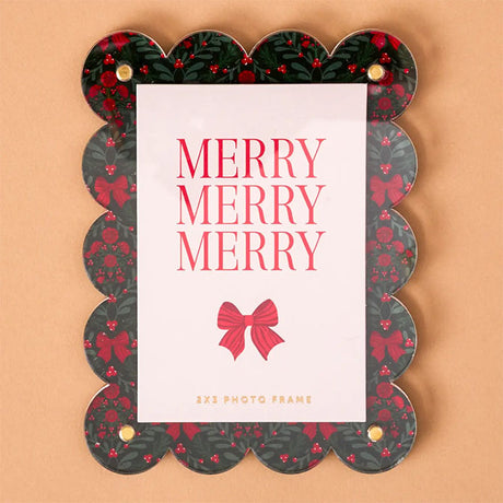 Mini Christmas Acrylic Picture Frame Magnet