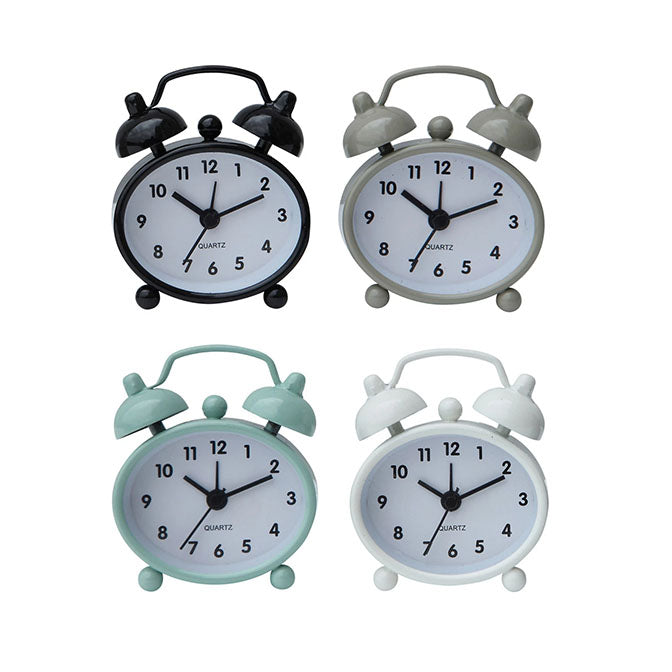 Metal Alarm Clock, 4 Colors