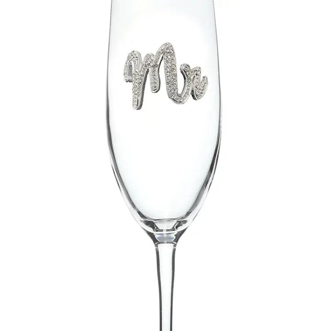 Mr Jeweled Stemmed Champagne Flute