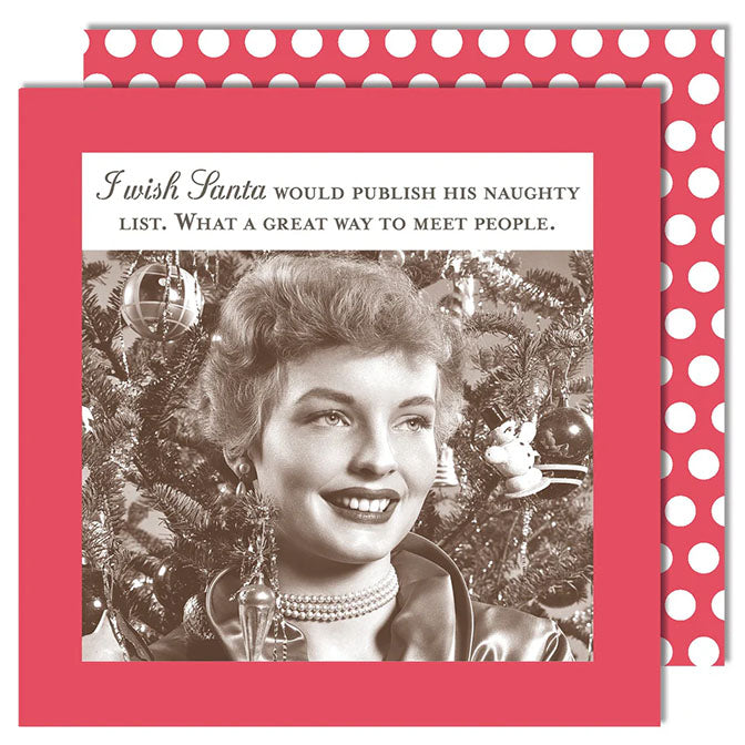 Naughty List Napkin